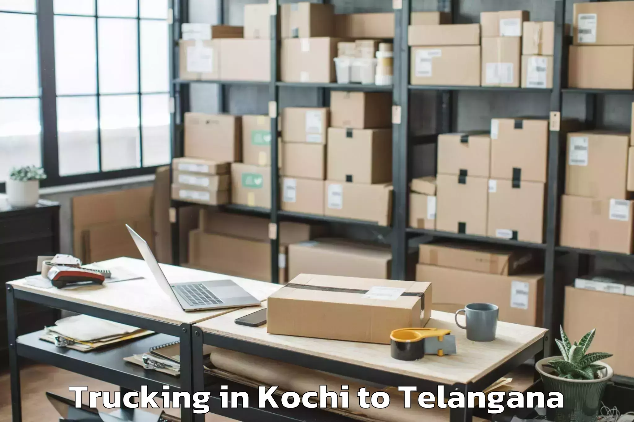 Book Kochi to Ghanpur Station Trucking Online